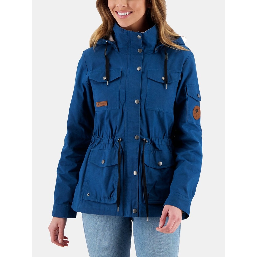 NWOT Obermeyer Women's Hazel‎ Waxed Jacket Blue XS